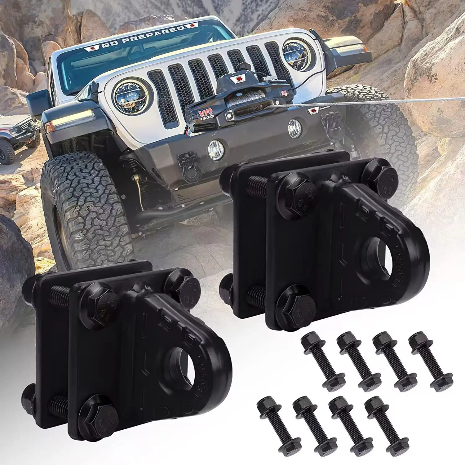 Off road vehicle trailer detachable bracket 3/4 detachable bracket bumper trailer detachable connector
