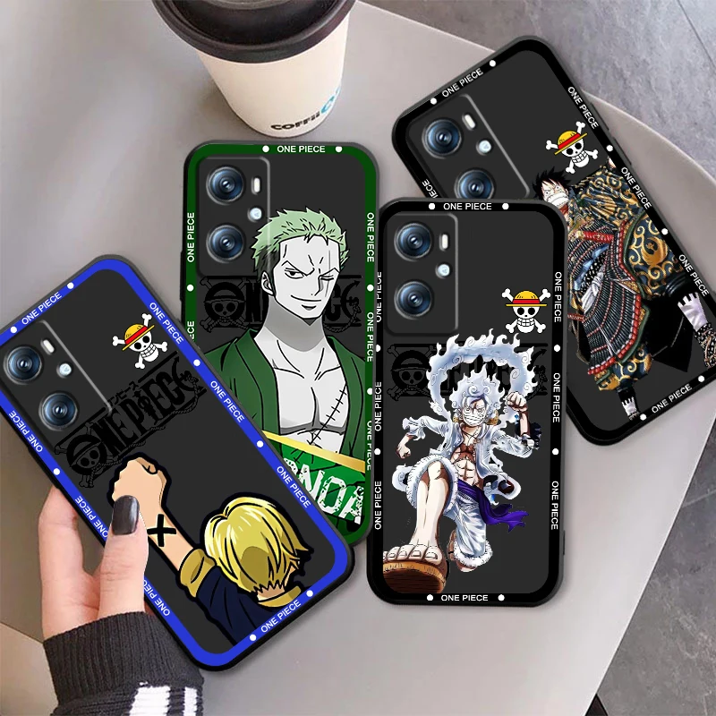 One P-Piece Cool Z-Zoro For OPPO Find X6 X5 X3 A54S A5 A94 A16 A53S A57 A74 A72 A98 A78 A96 A9 5G Black Back Phone Case