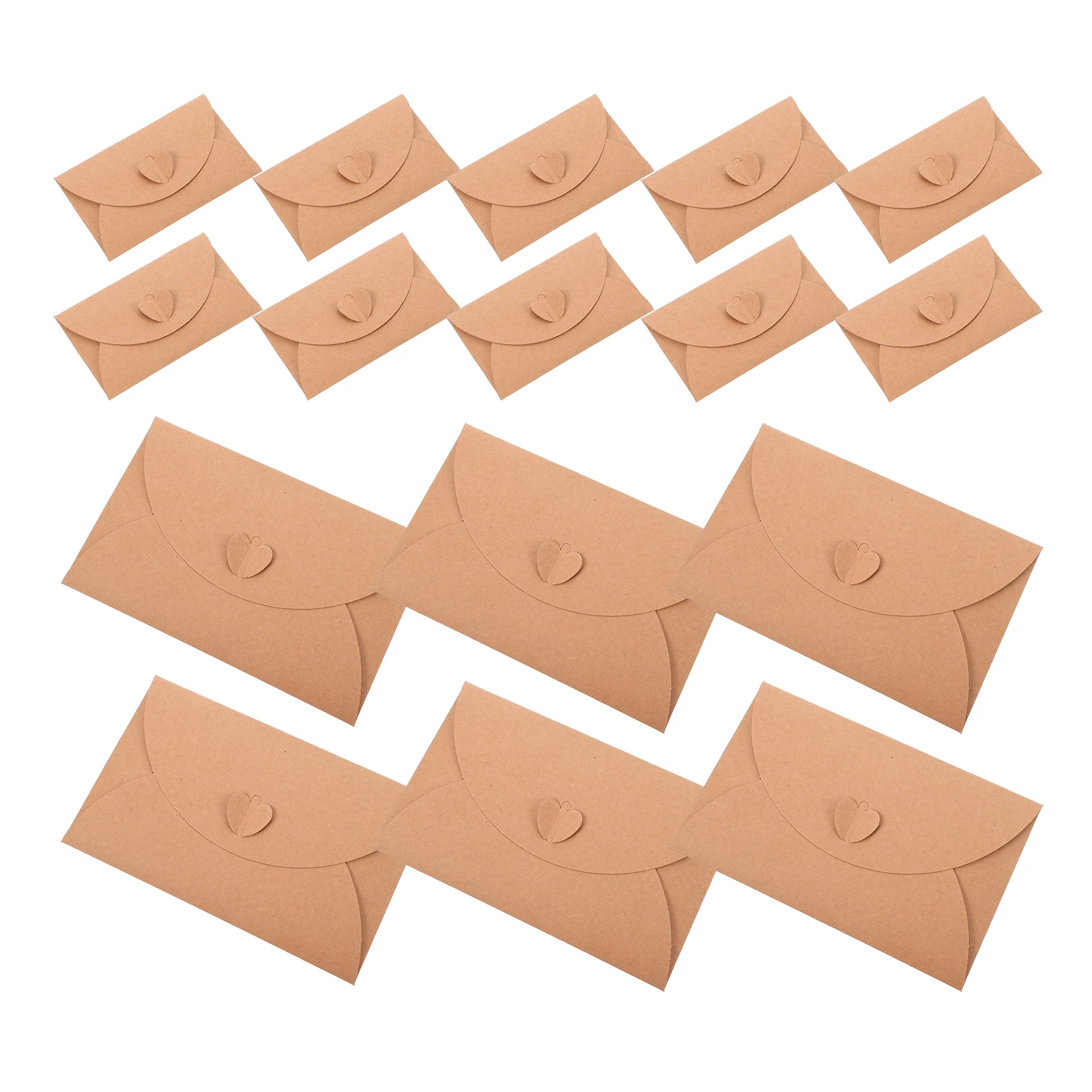 

40pcs Mini Kraft Vintage Multi-Function Gift Letter Accessory Retro Design Writing Supply Valentine Envelopes Card Making