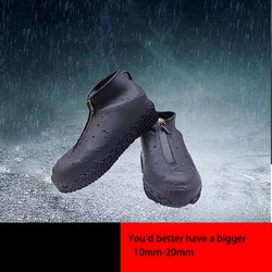 Waterproof Silicone Shoe Cover Can Be Reused Anti-slip Wear-resistant Rain Shoes Cover waterproof boots outdoor rainy days