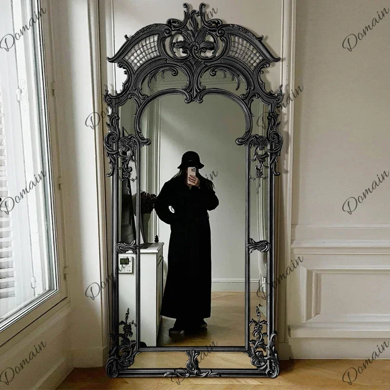 Art Irregular Gold Mirror Large Modern Hall Floor Aesthetic House Living Room Mirrors Full Body Gothic Espejo Room Decoration