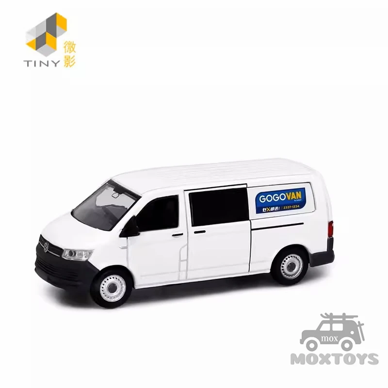 TINY 1:64 T6 Transporter GOGOX White Diecast Model Car