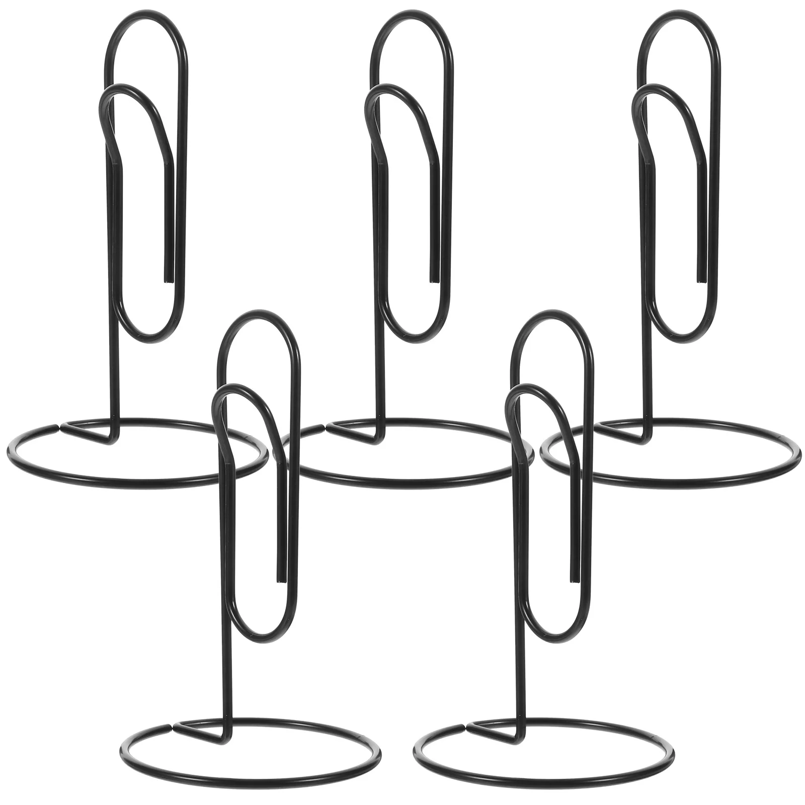 5 Pcs Place Card Holders for Table Rod Stand Clip Display Fix Paperclips Number Student