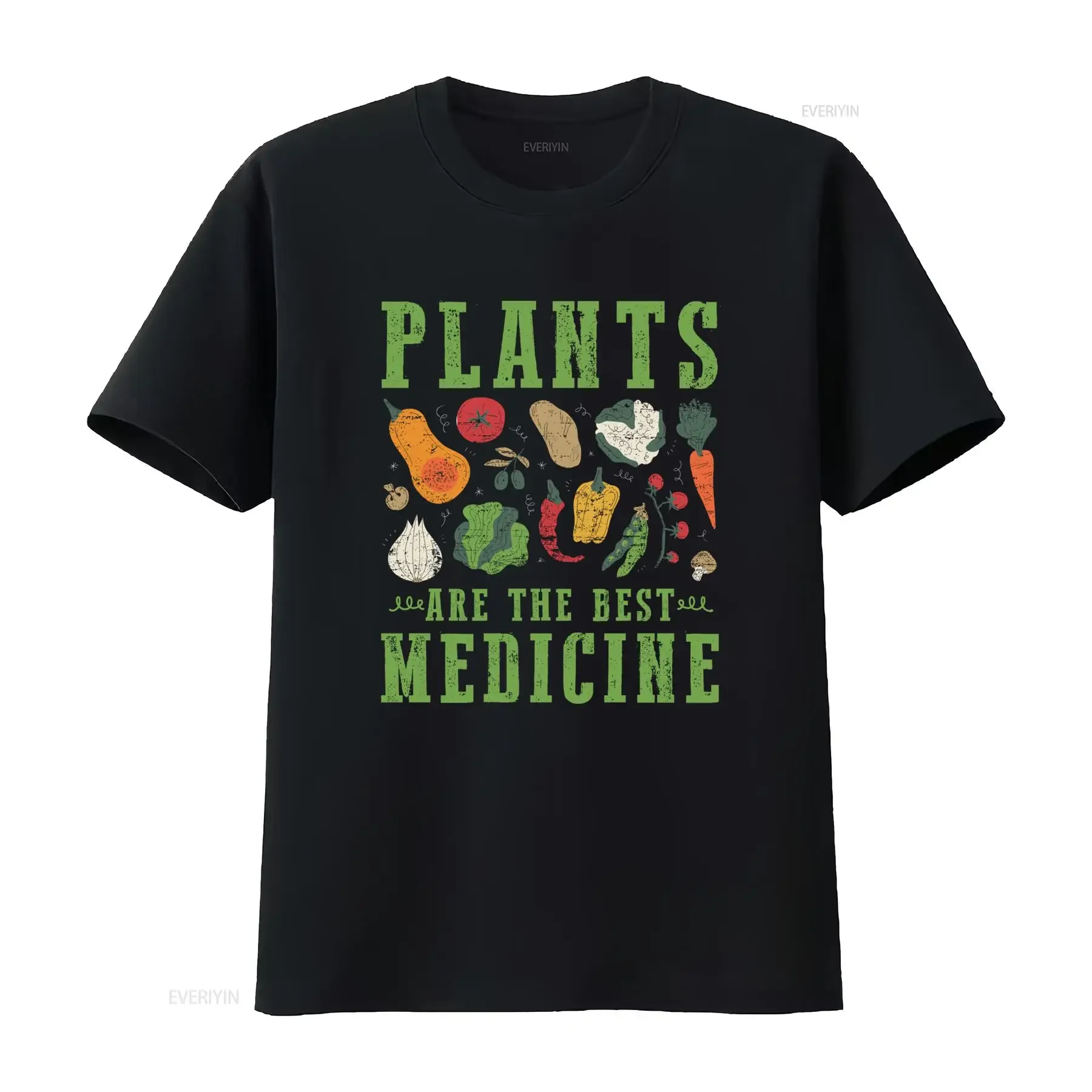 Plants Are The Best Medicine T Shirt Perfect for Plant Lovers Vegans Vegetable Veggie Eaters vintage Washed Soft streetwear