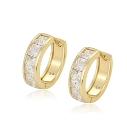 Xuping Jewelry New Arrival Copper Alloy Light Gold Color Hoops Earrings for Women Girls Birthday Popular Gifts X000864239