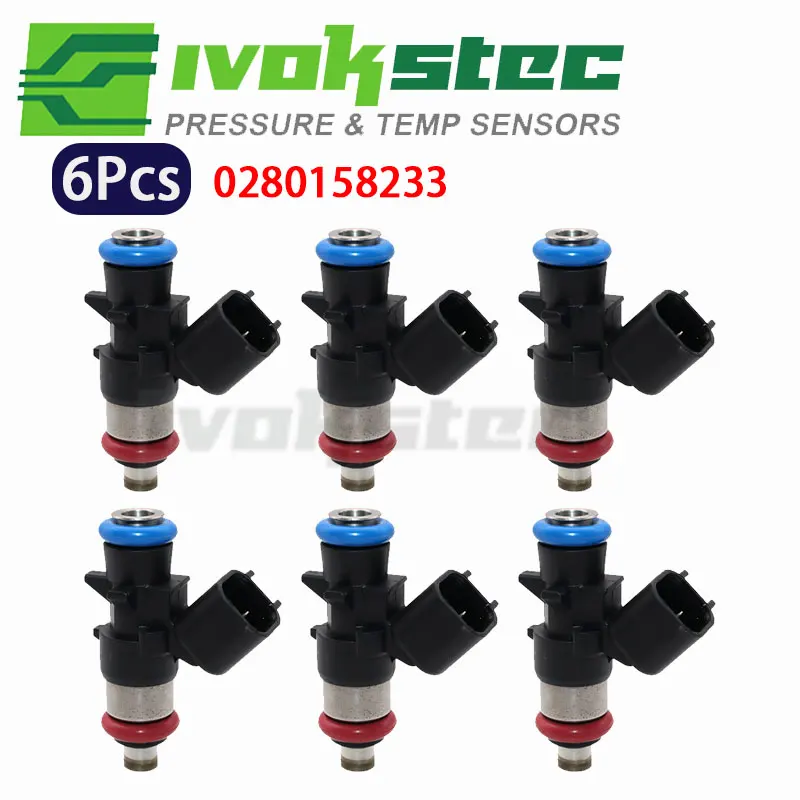1/6Pcs Fuel Injectors For Jeep Grand Cherokee for Dodge Avenger Journey Durango 3.6L For Chrysler 0280158233 5184085AC FJ1147