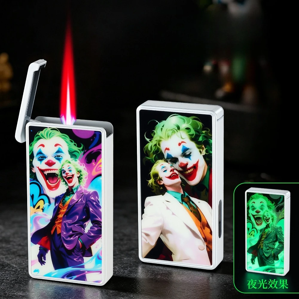 Voice-activated Luminous, Windproof and Red-flame Lighter with Visible Transom for Refilling As A Gift for Your Boyfriend