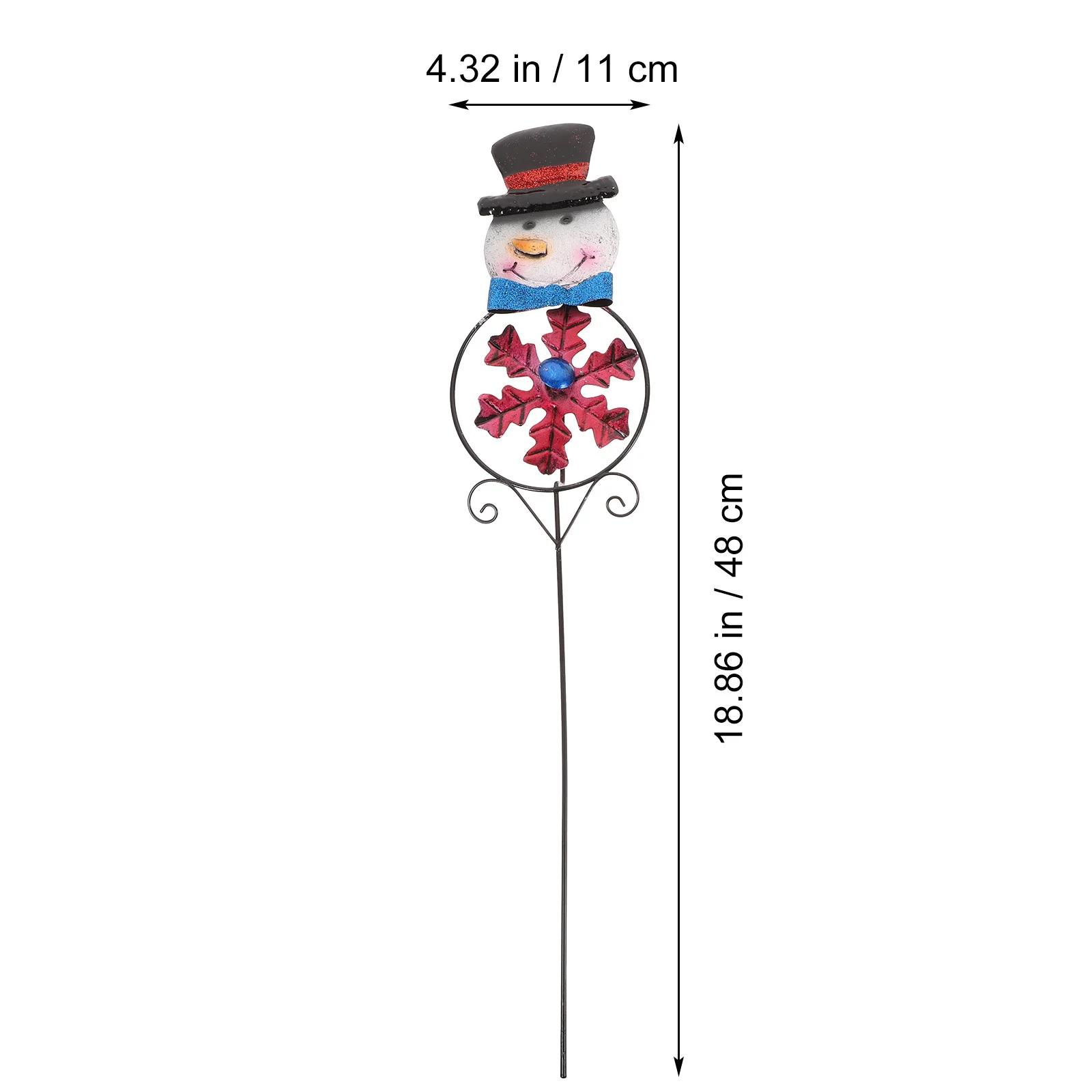 

1Pcs Iron Christmas Decorative Windmill Pinwheel Outdoor Yard Garden Lawn Adornment Iron Windmill Decorative Pinwheel
