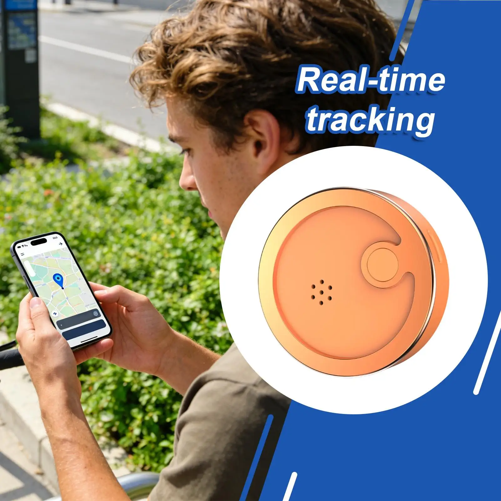 Car Tracking Device Real-Time Anti-Loss Vibration Alarm Alert Magnetic 540mAh Compact Vehicle Tracker For Tractor SUV RV Long