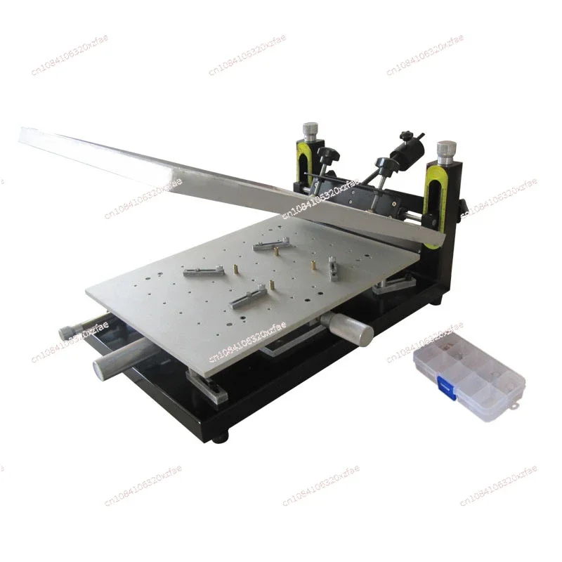 Semi-automatic screen printing table SMD equipment Manual printing table PCB double-panel precision positioning