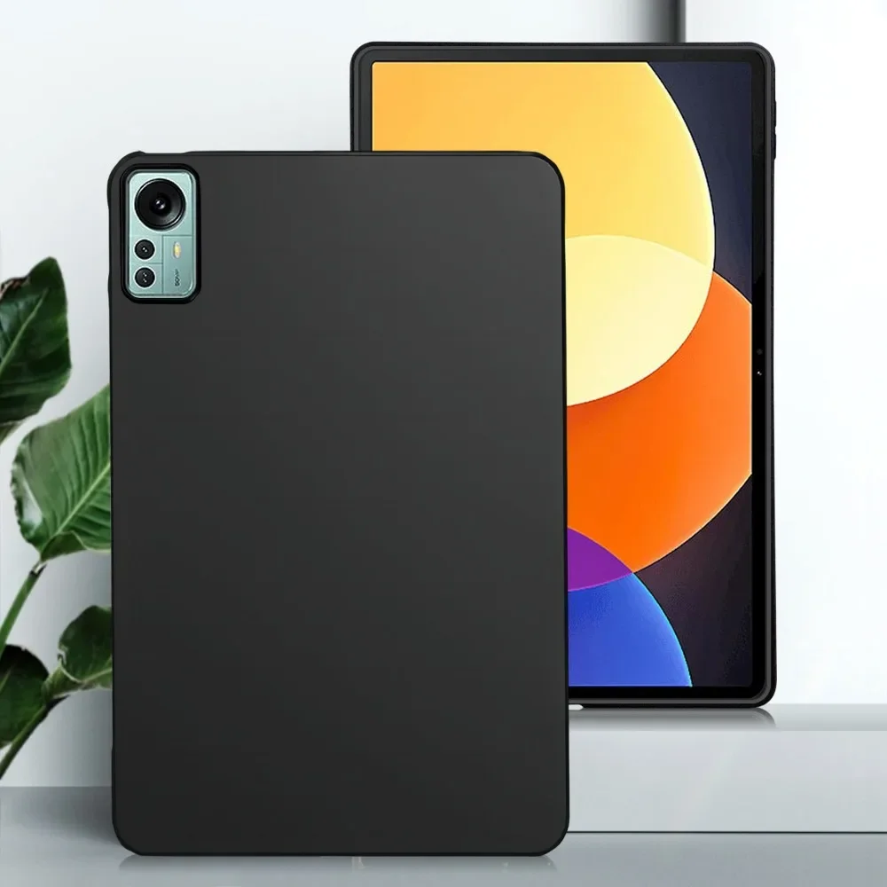 Silicone Case For Funda Xiaomi Mi Pad 6 Pro 5 11 Case Redmi pad SE 11 10.61 Case Flexible Bumper Black TPU Funda Back Cover