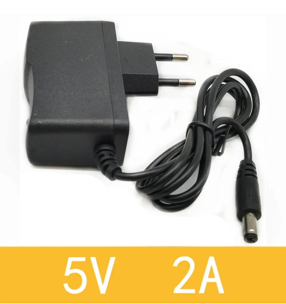 New 1pcs 100-240V AC to DC Power Adapter Supply Charger adapter 5V 12V 1A 2A 0.5A EU Plug 5.5mm x 2.5mm/5v3aDC Plug Micro USB