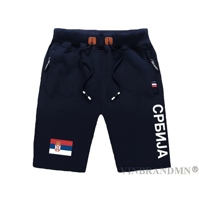 Serbia Serbian Serbs mens shorts beach man men's board shorts flag workout zipper pocket sweat bodybuilding 2023 new SRB Srbija