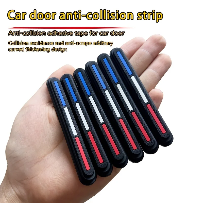4pcs Car Rearview Mirror Door Protector Guard Edge Protector Buffer Trim Molding Protection Strip Car Auto Scratch Protector Bar
