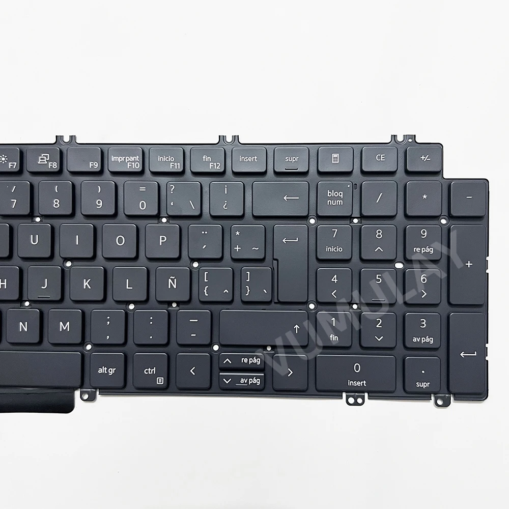 SP/Latin Backlit Keyboard for Dell Latitude 5520 5521 5530 5531 3540 5540  Precision 7770 7780 7670 0TW8VM 0W4MKC 0VG9Y2 0WCDHV