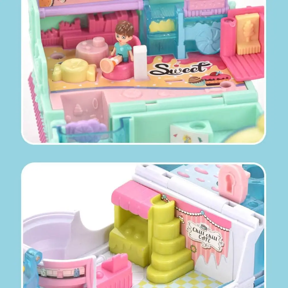 創造的なシミュレーションプレイハウスおもちゃ 3Dインタラクティブドールハウス 家具付き 照明と音楽付きコスプレ