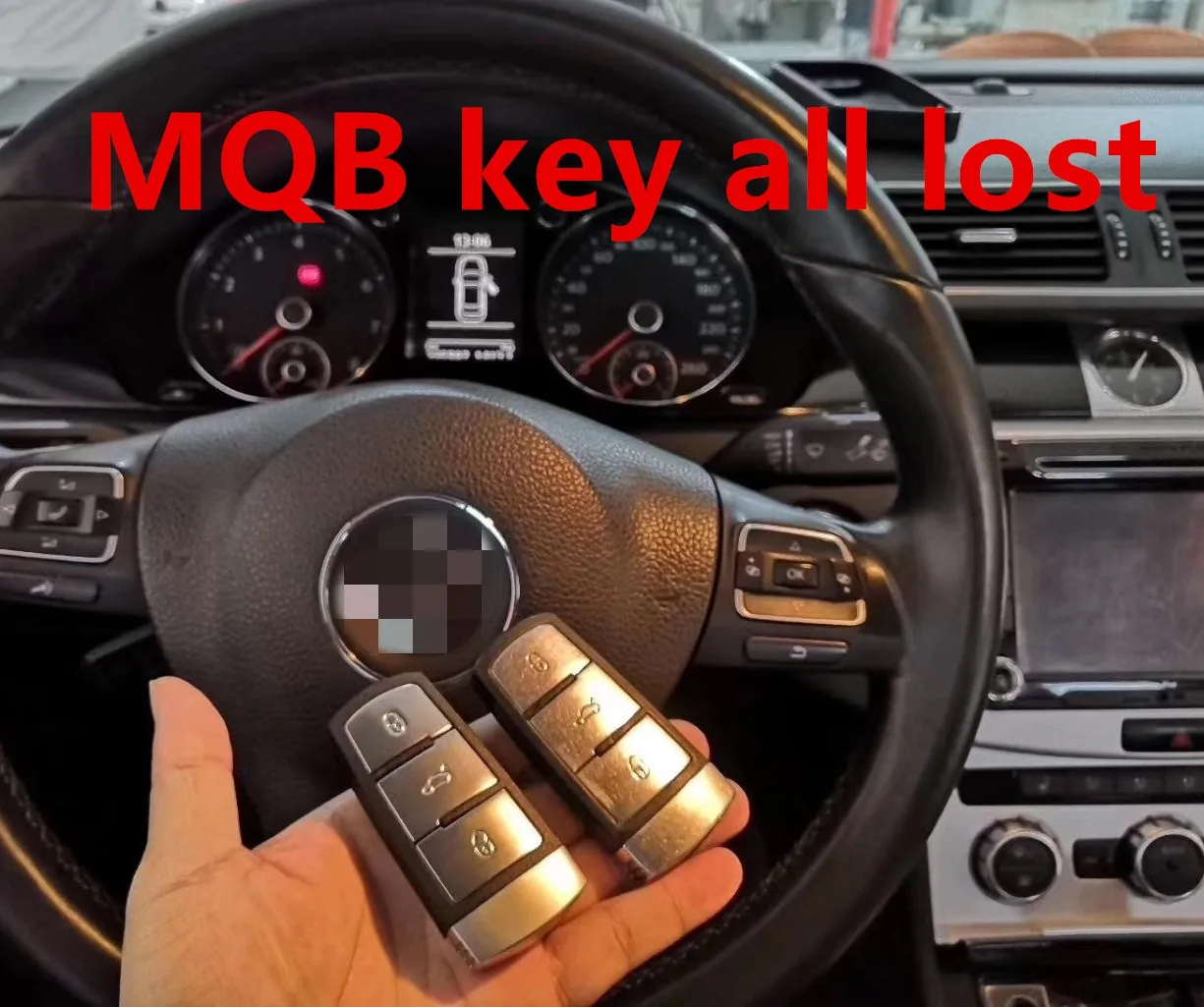 Key programming MQB all key lost keyless and no keyless IMMO data calculation service ---- xhorse vvdi2 or AVDI or VVDI  key too