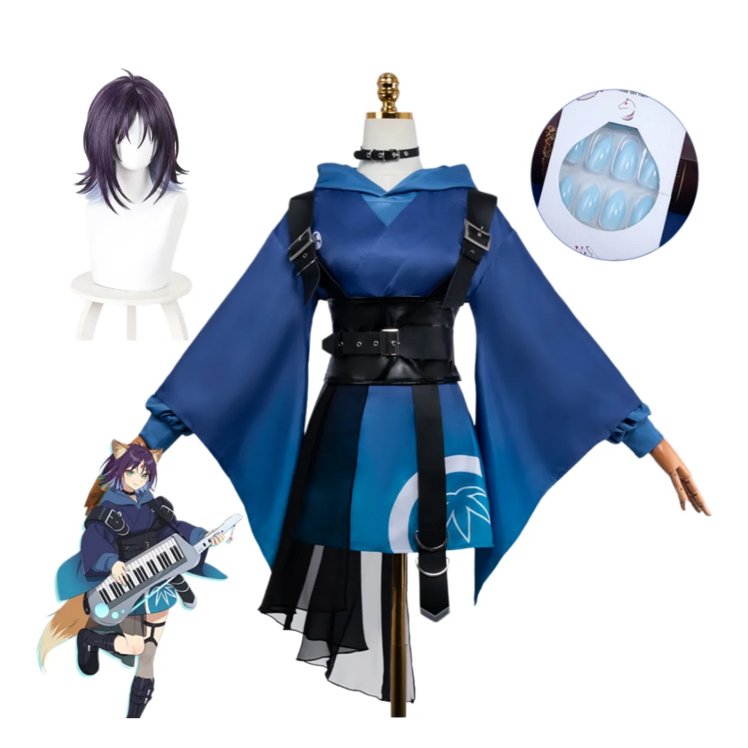 

Ayaha Sakayori Cosplay Spacetime Princess Kaguya Costume Wig Full Set Halloween For Woman Party