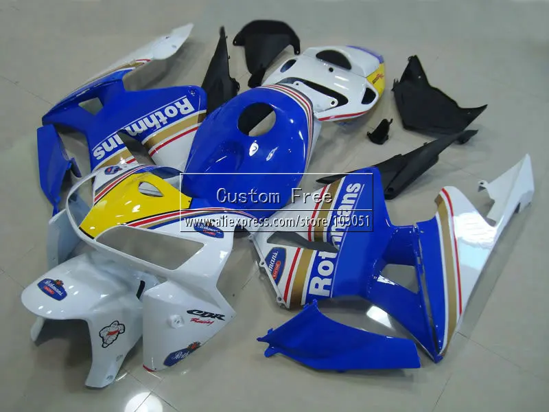 ABS injection molding fairings set for Honda white blue Rothmans CBR600RR fairing CBR600RR 2005 2006 600RR 05 06 bod