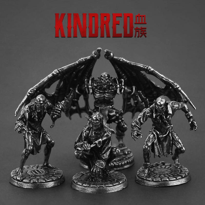 Metalen Vampier Soldaat Model Actiefiguren Eindproduct Desktop Auto-interieur Miniatuur Ornament Accessoires Cadeaus voor jongens