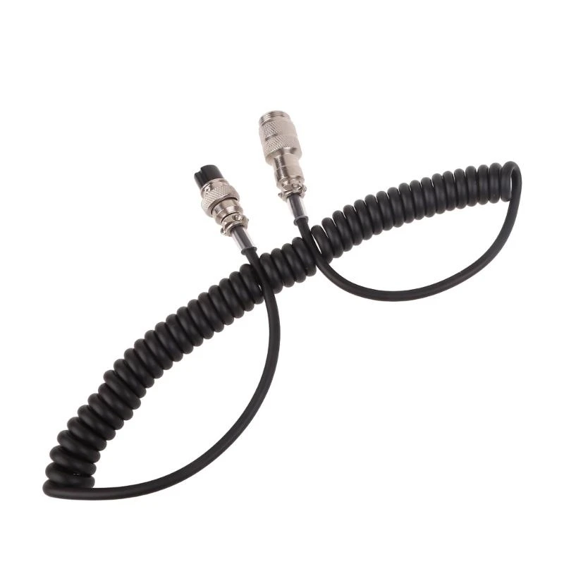 SZSU Durable 5 Pin Microphone Cable Cord for Two Way Radio Communication Transceivers