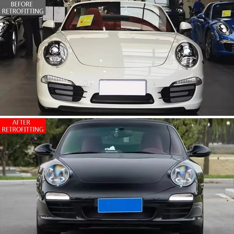 For 911 2005-2012 Car Modification Car Lights LED Modified Headlight New Daytime Running Lights for 997 Model