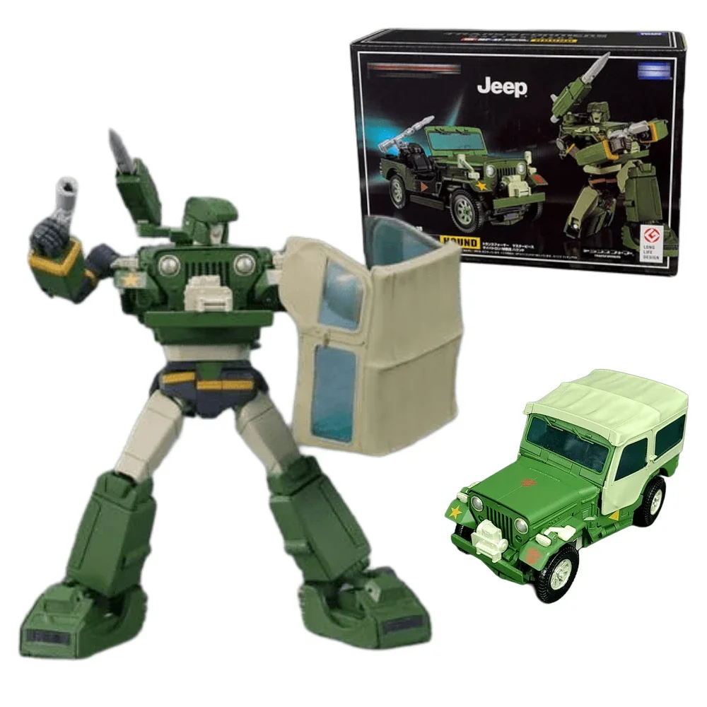 In Stock Transformation Toys Repaired G1 KO Version MP47 Inspector MP-47 Green Jeep ABS Model Movable Dolls Collection Gift