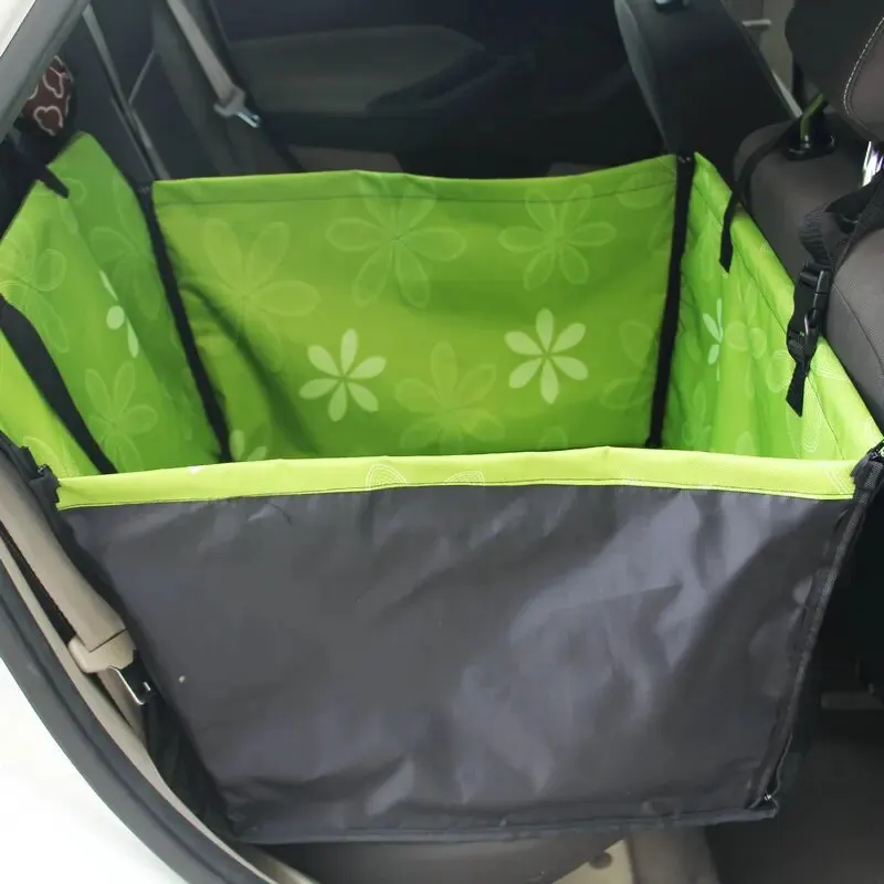 Waterproof Pet Dog Car Seat Cover Hammock Bag Protector Foldable Print Pet Dog Hammock Car Backseat Cover Scratch Proof Non-Slip