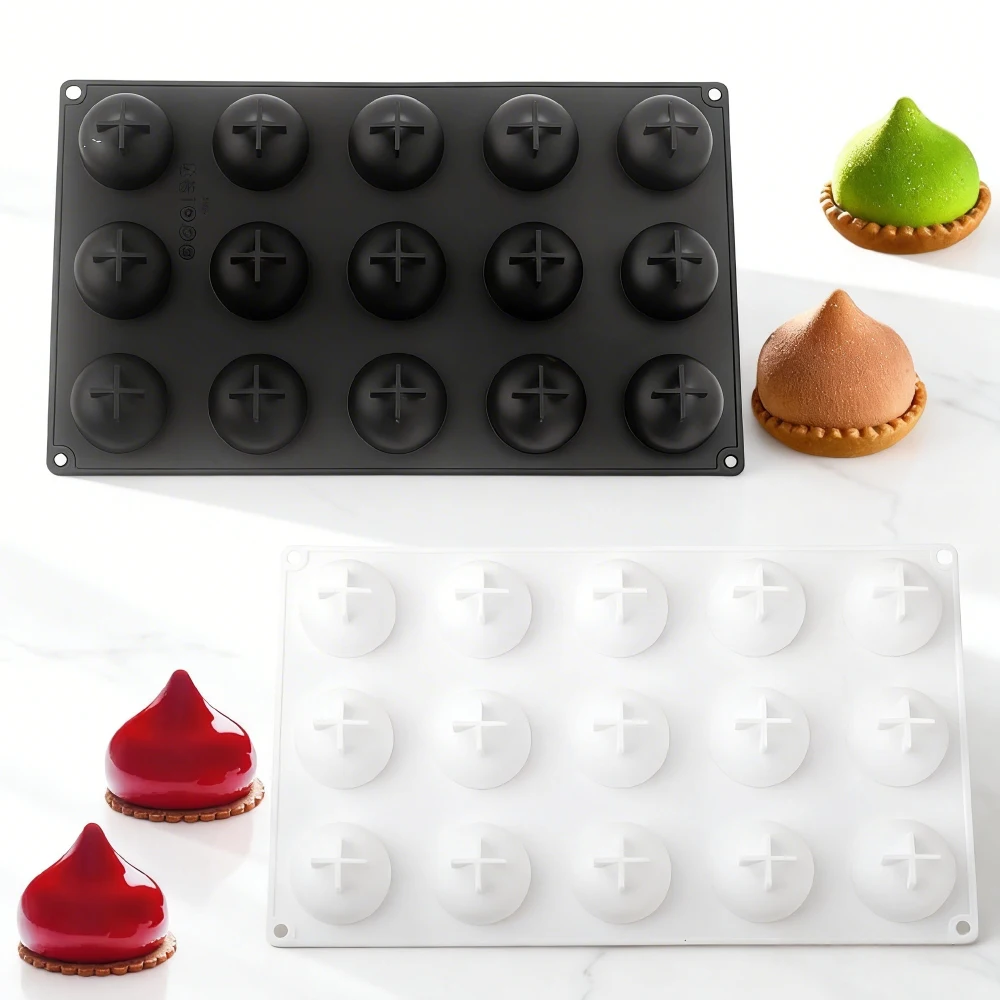 15 Cavity Water Drop Mousse Cake Silicone Mold Round Chocolate Dessert Mold DIY Epoxy Resin Mold French Pastry Baking Mold