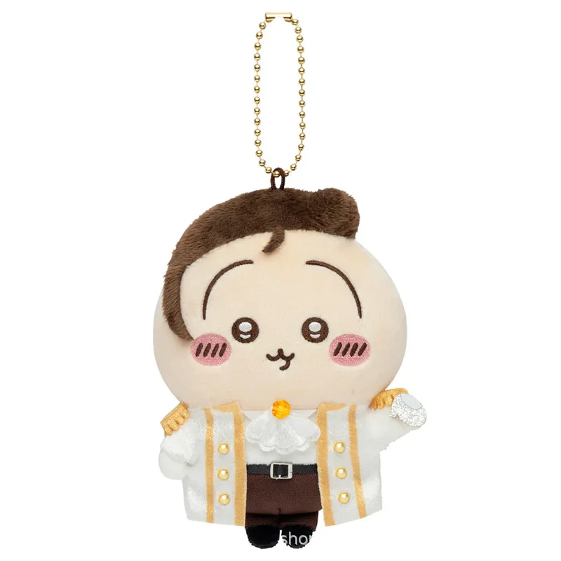 Chiikawa Birthday Crown Princess Prince Plush Bag Pendant Usagi Hachiware Stuffed Doll Keychain Decor Collectible Gift For Anime