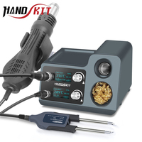 Tweezers Soldering Station OLED Digital Adjustment Auto Sleep T812N Heat Guns Small SMD Chip Rework Repair Welding Tools