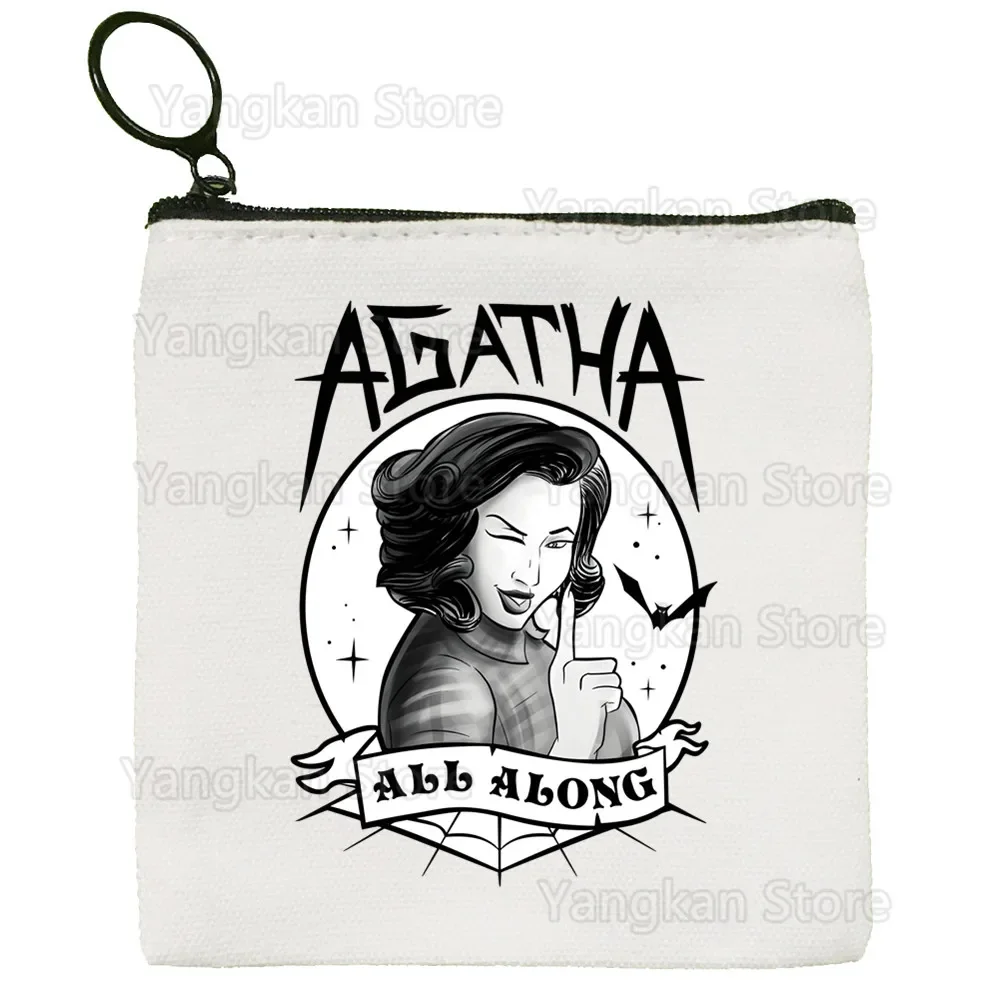 

Agatha All Along Cartoon Canvas Bag Design Canvas Simple and Fashionable Storage Bag