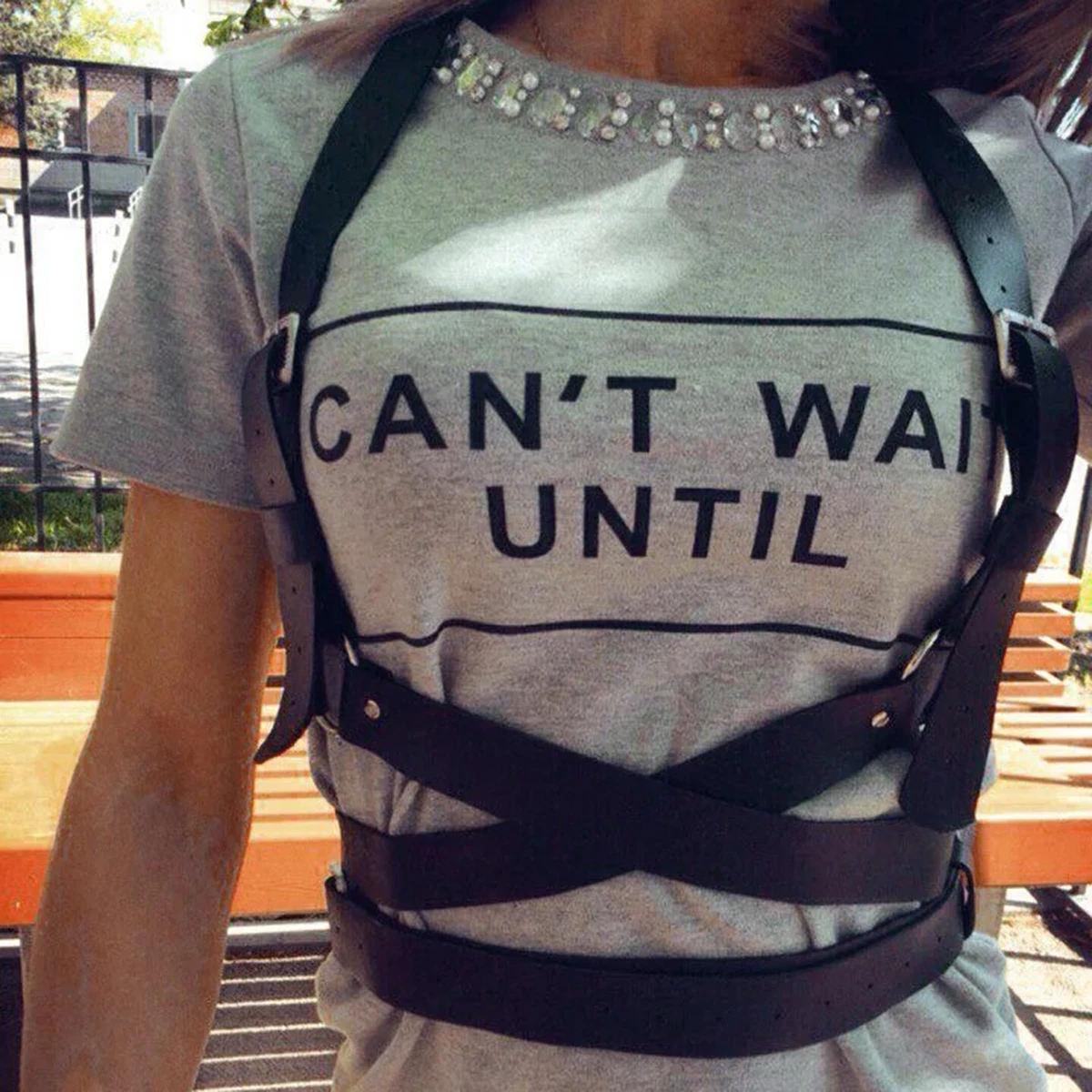 

Кожаный нагрудный ремень для женщин, модный кожаный ремень для тела, женский ремень в уличном стиле для женщин