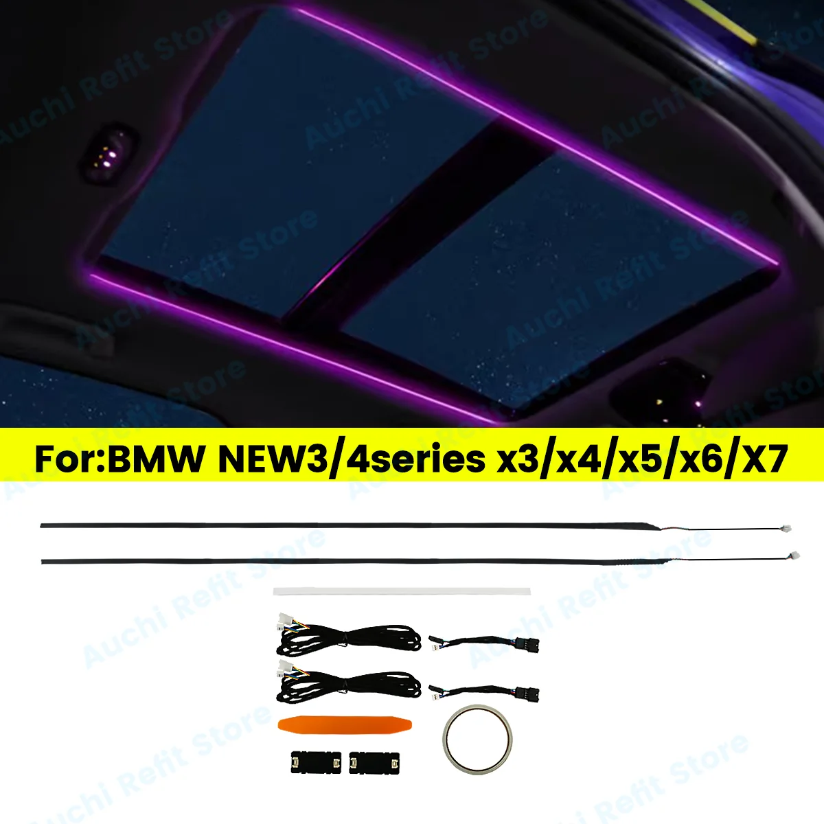 11 Colours LED G20 Sunroof Light For BMW 3/5 Series G30 G01 G05 X3 X4 X5 X6 X7 Car Roof Panoramic Skylight Ambient Lights Refit