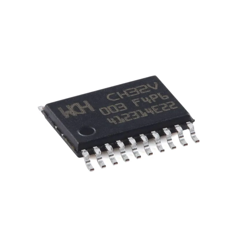 10-100PCS CH32V003F4P6 TSSOP20 CH32 V003F4P6 CH32V003 F4P6 48MHz Industrial Grade 32-bit General-purpose RISC-V MCU New Original