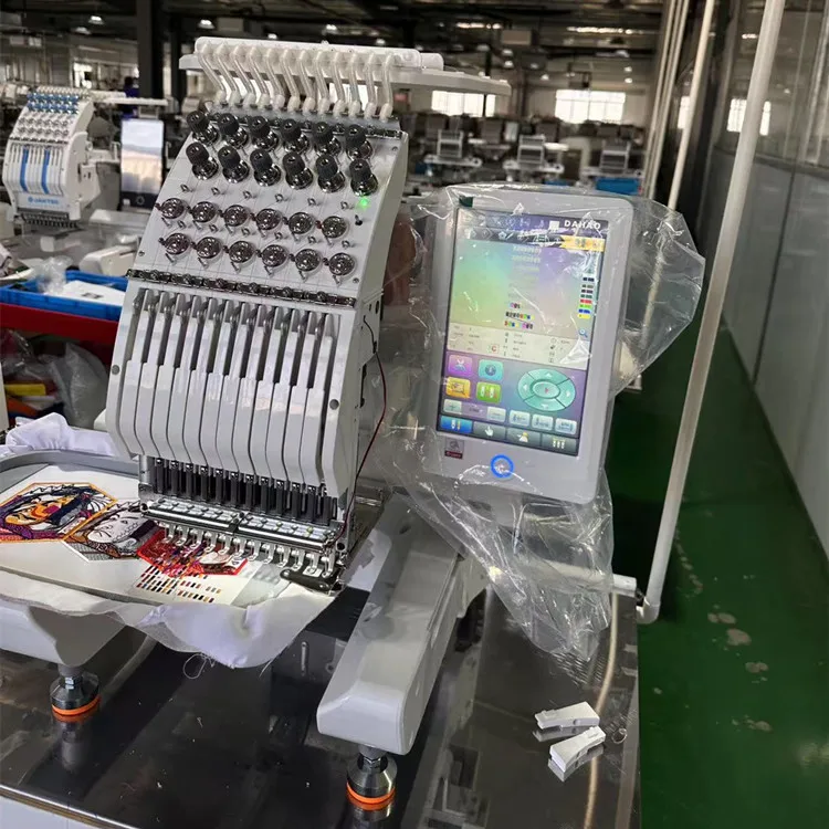 Embroidery Sewing Machine Single Head Computer Embroidery Machine Flat Hat Embroidery Mquina Para Bordar Maquina De Bordado