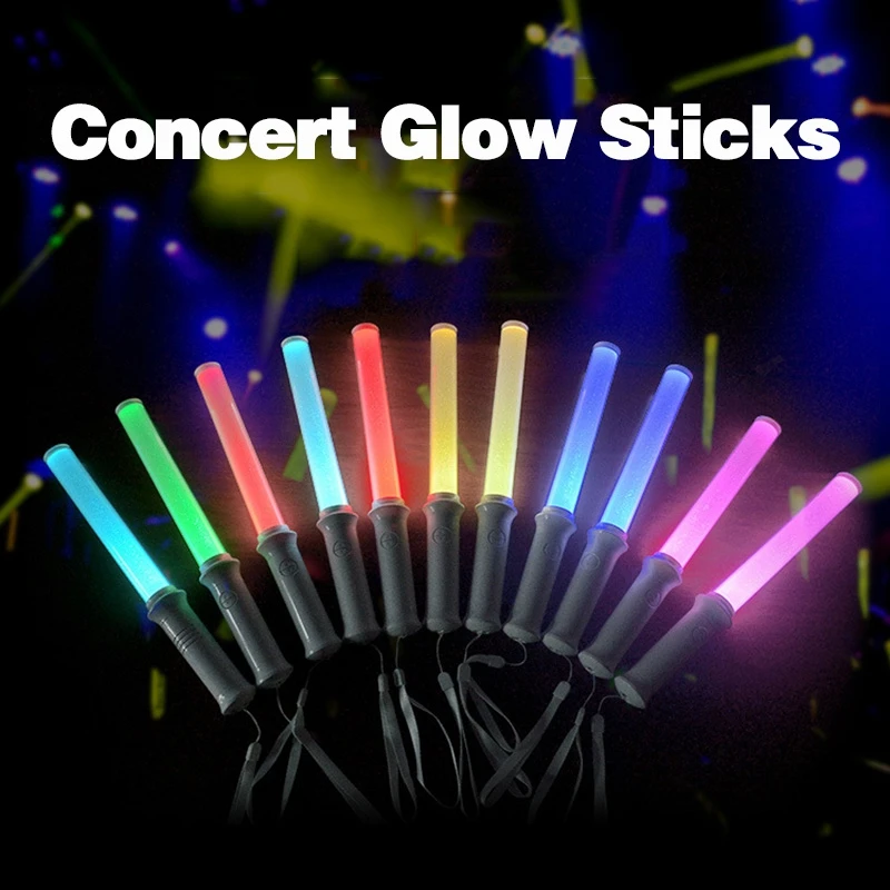 Kpop ضوء توهج عصا 1-10 قطعة LED التجريبي الصيادين السائبة عصا الضوء مضيئة دعم قضيب ل يهتف الظلام ضوء حفل زفاف ديكور #5