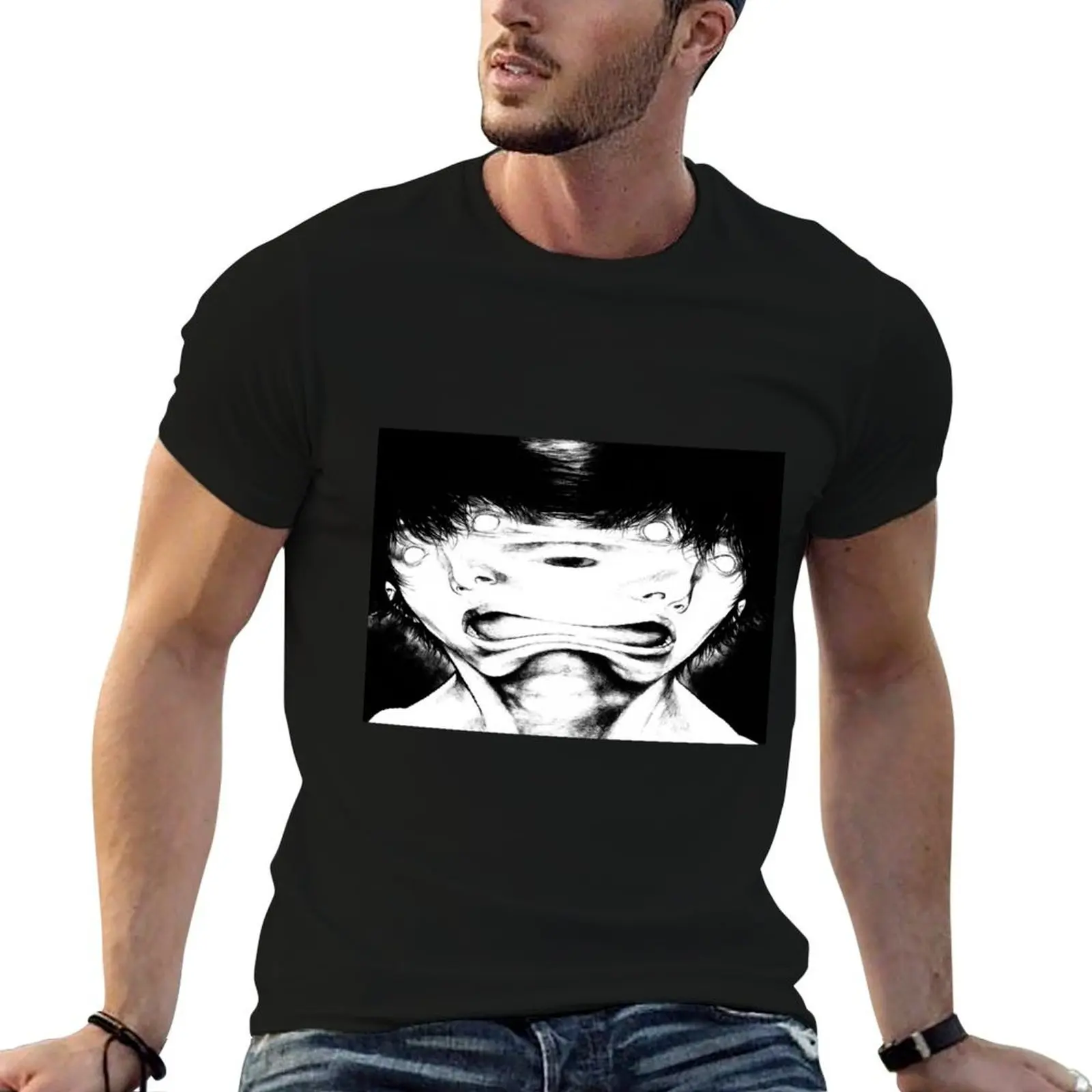 

Kokou no hito T-Shirt black cotton t-shirt plain for man package anime t shirts for man T-Shirt