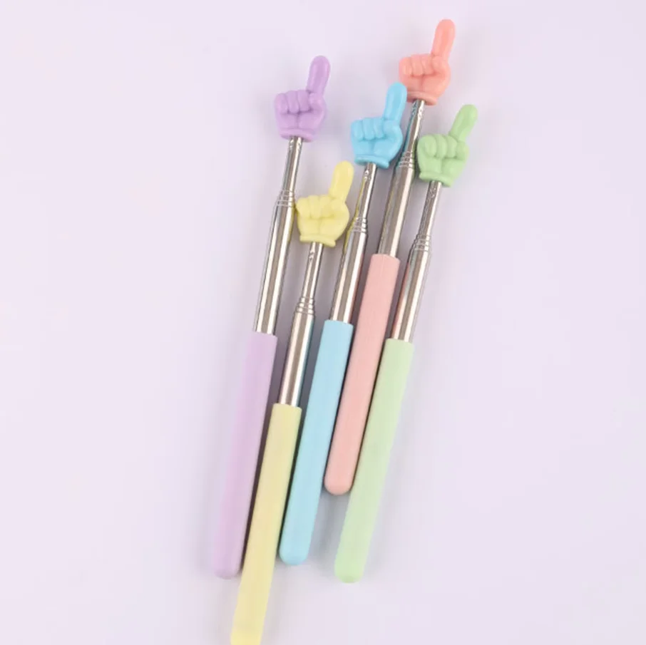 1PC Stainless Steel Pointer Finger Student Reading Sticks Whiteboard Teaching Pointer Sticks Handheld Presenter Teaching Tools