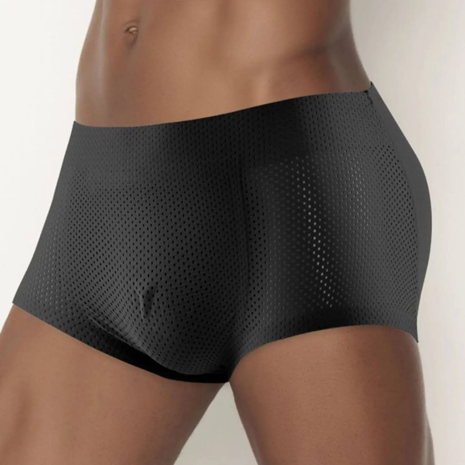 Homem shaper nádegas almofada bumbum levantador cuecas masculino falso nádegas para cima nádegas underwear rico nádegas mel pêssego falso nádegas