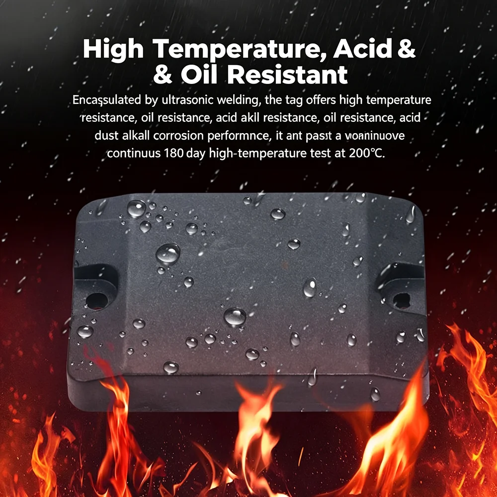 RFID UHF High Temperature Resistance Tag Anti Metal Corrosion Resistant 860-960MHz NXP U8 H3 Chip ISO18000-6C Passive Tag 10PCS