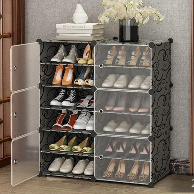 Mobile Box Shoe Cabinet Shelf Storage Entryway Space Saving Bench Display Shoe Stand Shelves Armoires De Salon Home Furniture