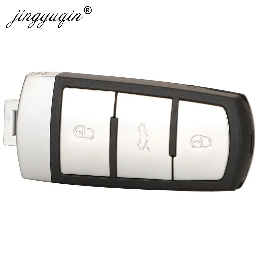 Jingyuqin KeylessGo 3C0 959 752 BG télécommande intelligente porte-clés de voiture 433MHz ID46-7936 pour VW Volkswagen Passat CC 2005-2014