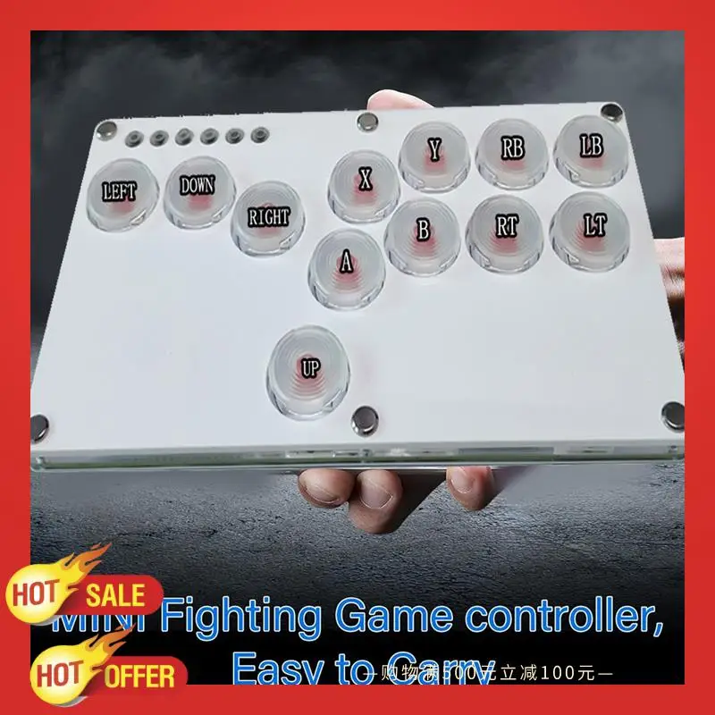 

12Key Joystick Hitbox Keyboard Arcade Stick Controller For PS4/PS3/Switch/PC Arcade Hitbox Controller Fight Sticks A