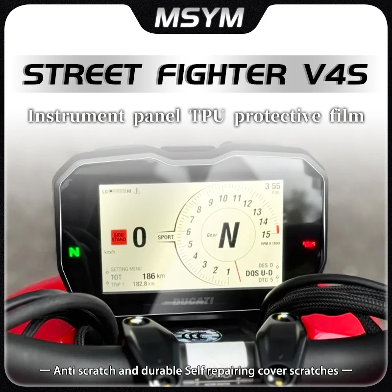 

Motorcycle Scratch Cluster Screen Protection Instrument Film For Ducati STREET FIGHTER V4S V4 S Streetfighter v4S 2024