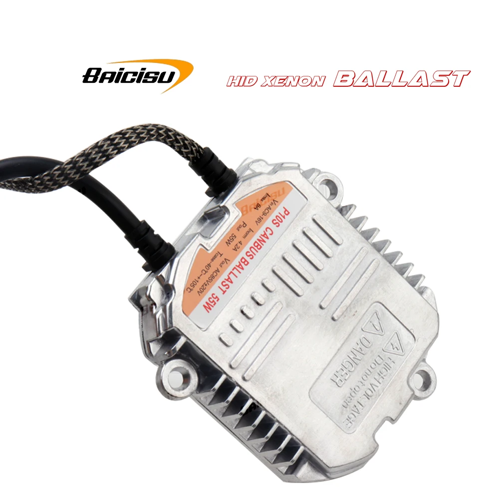 55W Slim Xenon Ballast Replacement Electronic Digital  Conversion Ballast Kit Ignition Block for Automobiles Car 12V fast start
