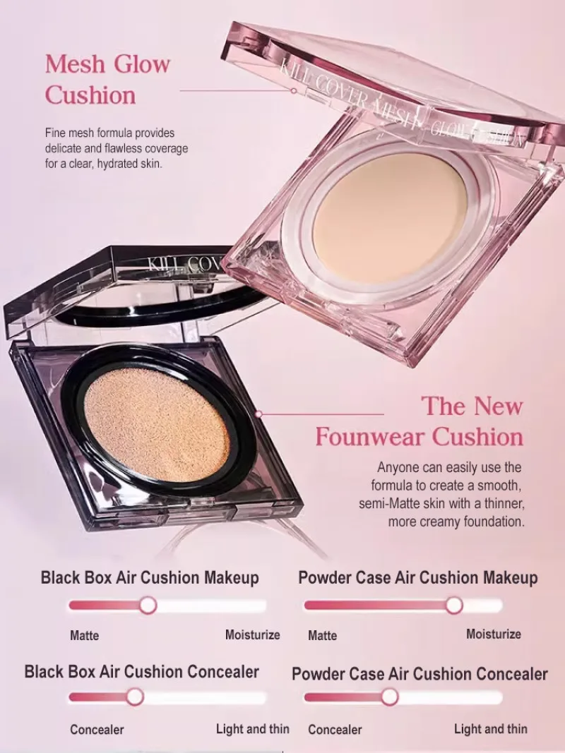 Air cushion crystal record oil control hold makeup bb cream foundation concealer moisturizing light spring summer air cushion