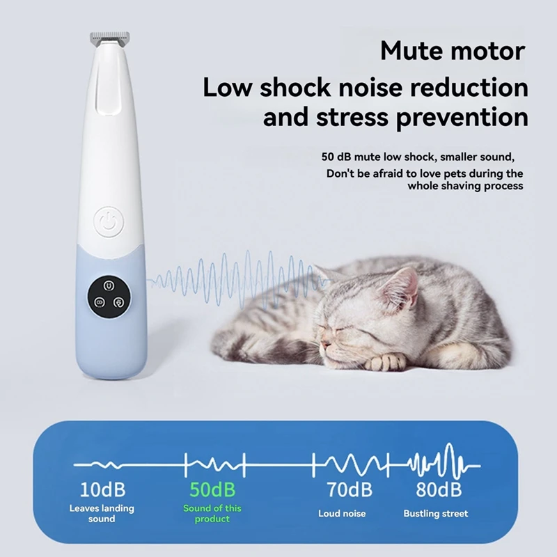 ABDJ-электрический триммер для кошек и собак, универсальный инструмент для бритья домашних животных, малошумный электрический триммер