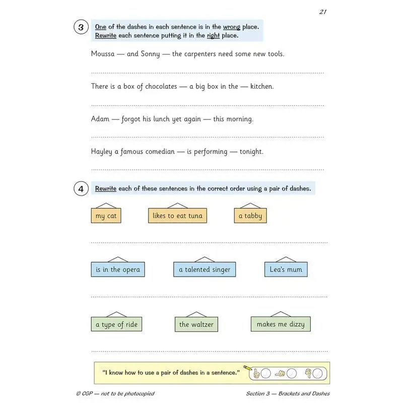 Buku Soal Bertujuan Mengenai Tanda Baca Bahasa Inggris KS2 Tahun 5 Baru Dengan Jawaban CGP Books Coordination Group Publications 9781782941255