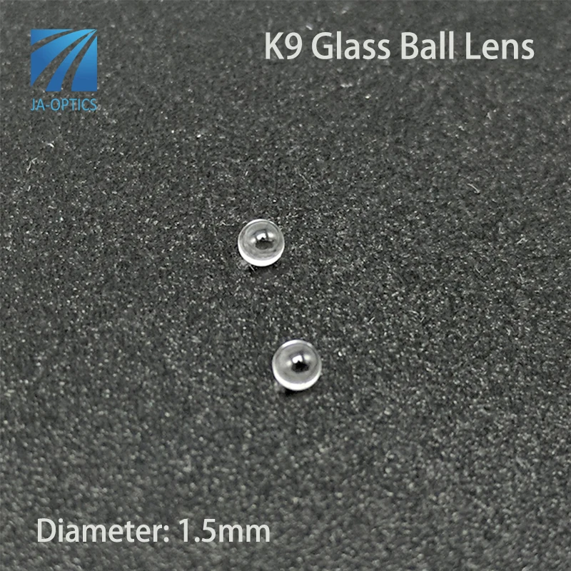 JA-OPTICS Pack of 10 Pcs K9/BK7 Optical Glass Diameter 1.5mm Crystal Spherical Ball Lens